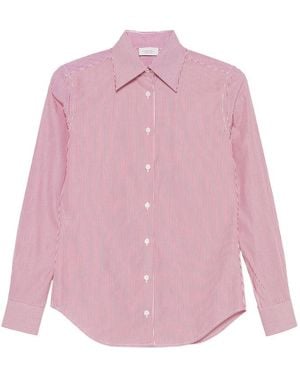 Mazzarelli Gea Striped Button-Down Shirt - Pink