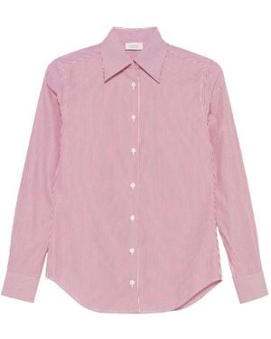 Mazzarelli Gea Striped Button-Down Shirt - Pink