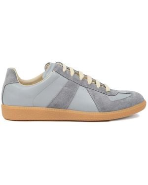 Maison Margiela Replica Leather Sneakers - Gray