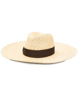 Borsalino Wide-Brim Straw Hat - Natural