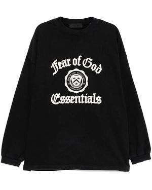 Fear Of God Logo-Print Sweatshirt - Black