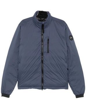 Canada Goose Lodge Quilted Logo-Patch Jacket - Blue