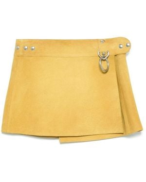 スカート PRADA Yellow Cashmere Mini Skirt 28625657_57974487_1000.jpg