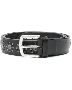 Eraldo Embellished-Buckle Belt - Black