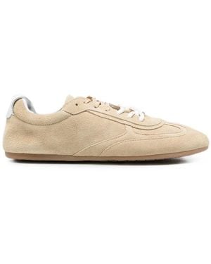 Alohas Suede Lace-Up Trainers - Natural