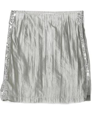 GIMAGUAS Juless Sequin-Embellished Midi Skirt - Grey