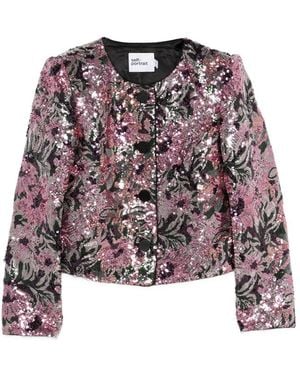 Self-Portrait Jackets - Purple