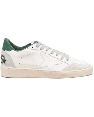 Golden Goose Ball Star Leather Trainers - White