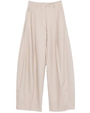 Thelatest Billie Pleated Pants - Natural