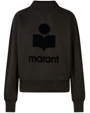 Isabel Marant Logo-Print Jumper - Black
