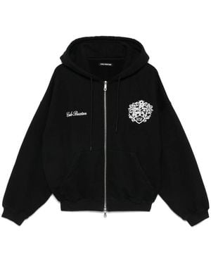Cole Buxton Logo-Print Cotton Hoodie - Black