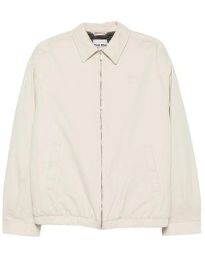 Miu Miu Neutrals Jackets - Natural