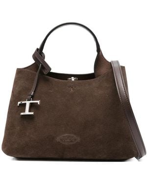 Tod's Micro Leather Tote Bag - Brown