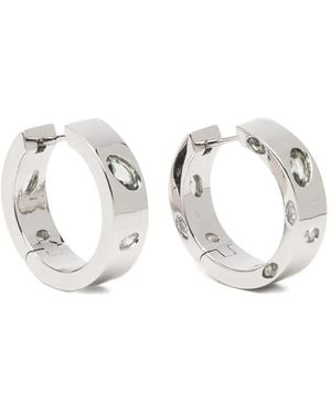 DARKAI Crystal-Embellished Hoop Earrings - Metallic