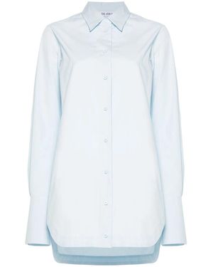 The Attico Button-Fastening Shirtdress - Blue