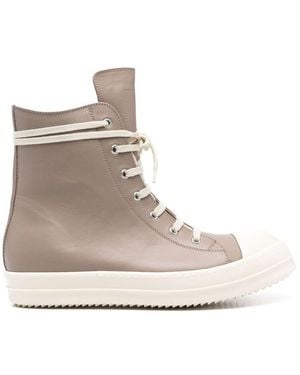 Rick Owens Hi-Top Trainers - Brown
