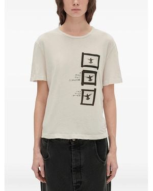 Ann Demeulemeester Neutrals Tops - Natural