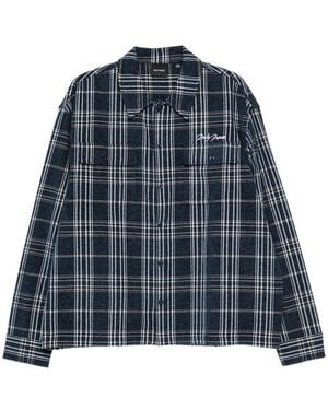 Daily Paper Plaid Flap-Pocket Shirt - Blue