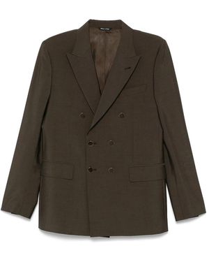 Reveres 1949 Double-Breasted Blazer - Green