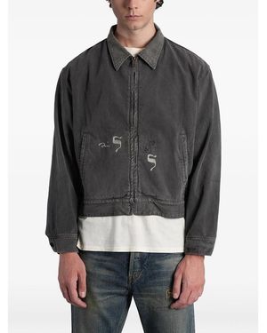 Enfants Riches Deprimes Distressed Denim Jacket - Black