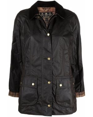 Barbour Beadnell Waxed Jacket - Black