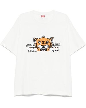 KENZO Gots Happy Tiger T-Shirt - White