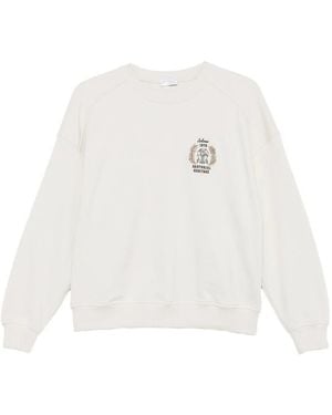 Brunello Cucinelli Sartorial Heritage Embroidered Sweater - White