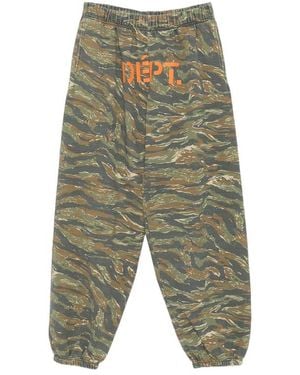 GALLERY DEPT. Downtown Camouflage-Print Logo-Print Track Pants - Green