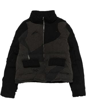 Who Decides War Patchwork Pocket Jacket - Black
