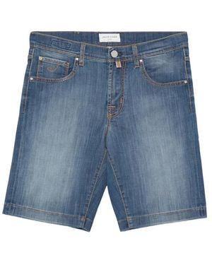 Jacob Cohen Logo-Patch Shorts - Blue