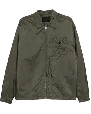 Prada Re-Nylon Zipper Shirt - Green