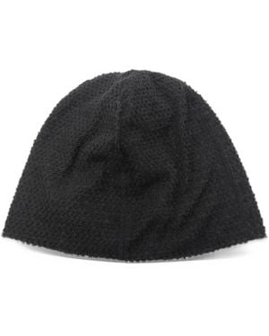 Satisfy Fuzzfleece Ad Textured Beanie Hat - Black