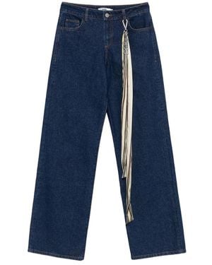 Siedres Odette Scarf-Detail Jeans - Blue