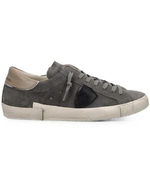 Philippe Model Prsx Low-Top Sneakers - Gray