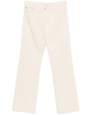 The Seafarer Logo-Patch Wide-Leg Jeans - White