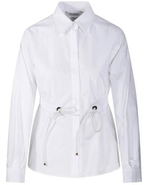 Max Mara "Tazzina" Cotton Popeline Classic Shirt - White