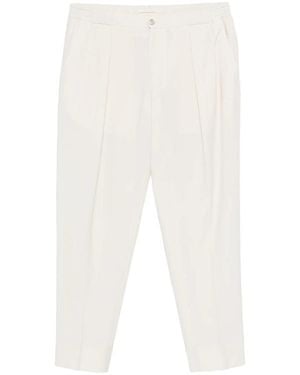 BRIGLIA Pleated Trousers - White