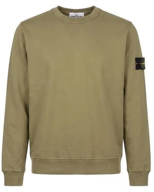 Stone Island Logo-Patch Sweater - Green
