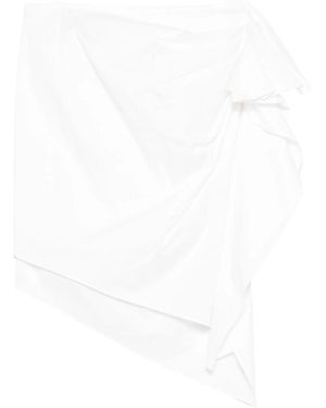 THE GARMENT Cyprus Draped Mini Skirt - White
