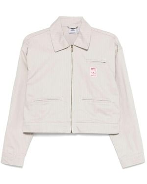 adidas Aop Cropped Jacket - White