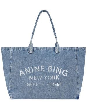 Anine Bing Leo Tote Bag - Blue