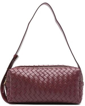 Elleme Trousse Woven Leather Shoulder Bag - Purple