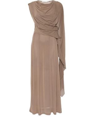 Gestuz Draped Maxi Dress - Brown
