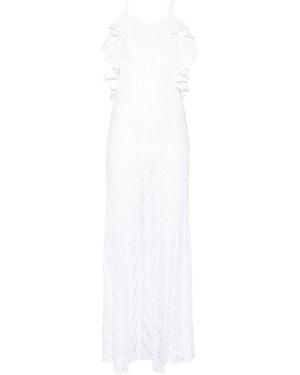 Antonino Valenti Guinea Ruffled Maxi Dress - White
