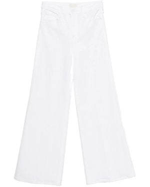 Mother Twister Sneak Jeans - White