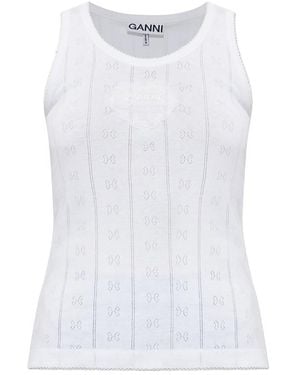 Ganni Tops - White