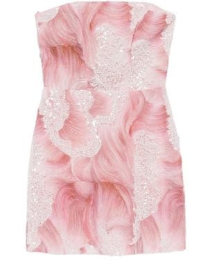 DE SANTIS Embellished Mini Dress - Pink