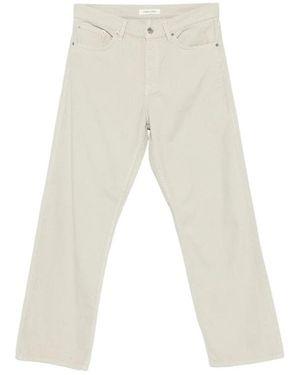 sunflower Corduroy Straight-Leg Trousers - White