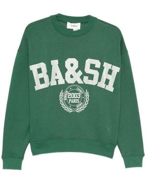 Ba&sh Fenja Logo Graphic Jumper - Green