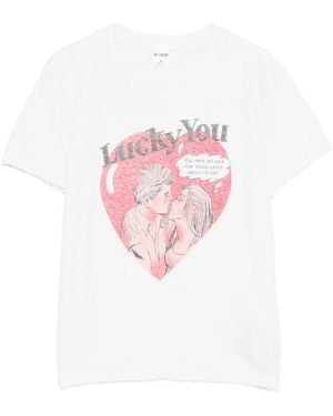 RE/DONE T-Shirt Cotton Blend - Pink